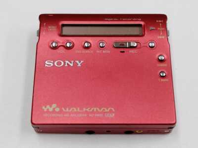 Sony MZ-R900 MD Walkman Portable Player Recorder Red Music