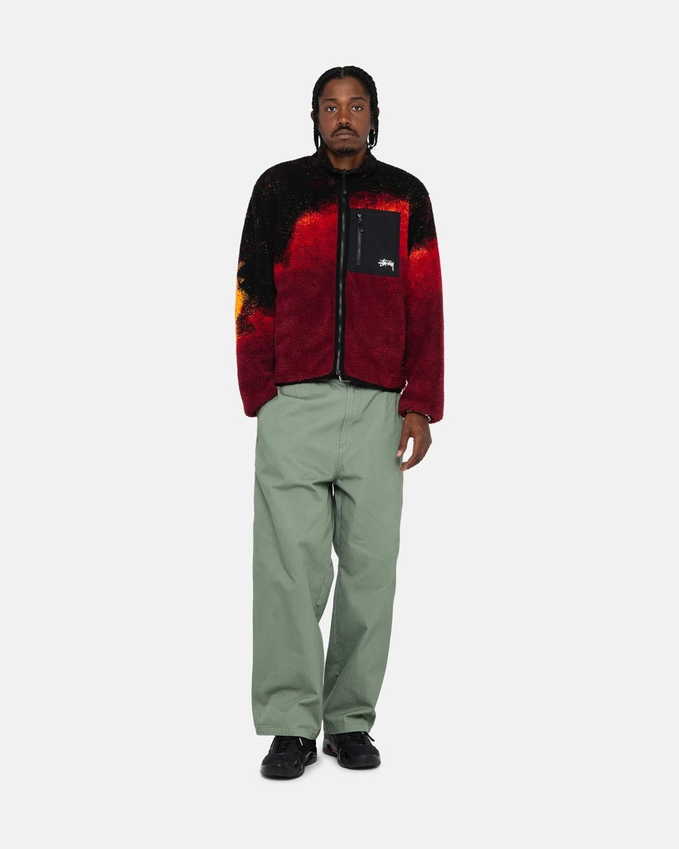 Stussy SHERPA REVERSIBLE JACKET LAVA size X-large | eBay