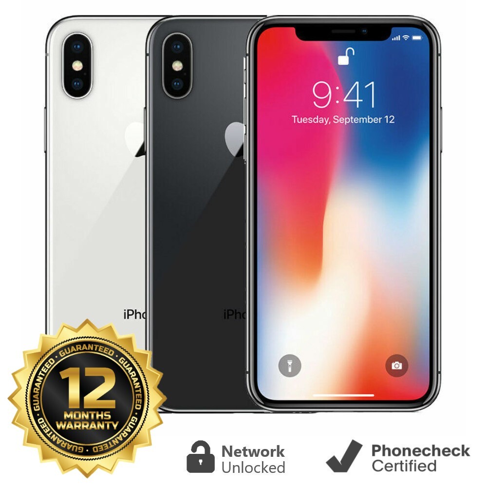 Apple iPhone X - 64GB | 256GB - Unlocked AT&T Verizon T-Mobile