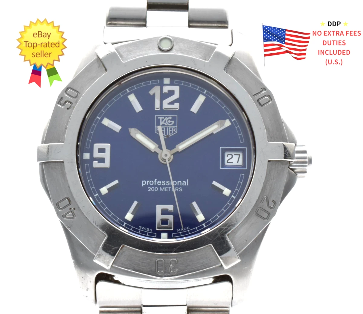 TAG Heuer Quartz 200 m (20 ATM) Water Resistance Wristwatches for