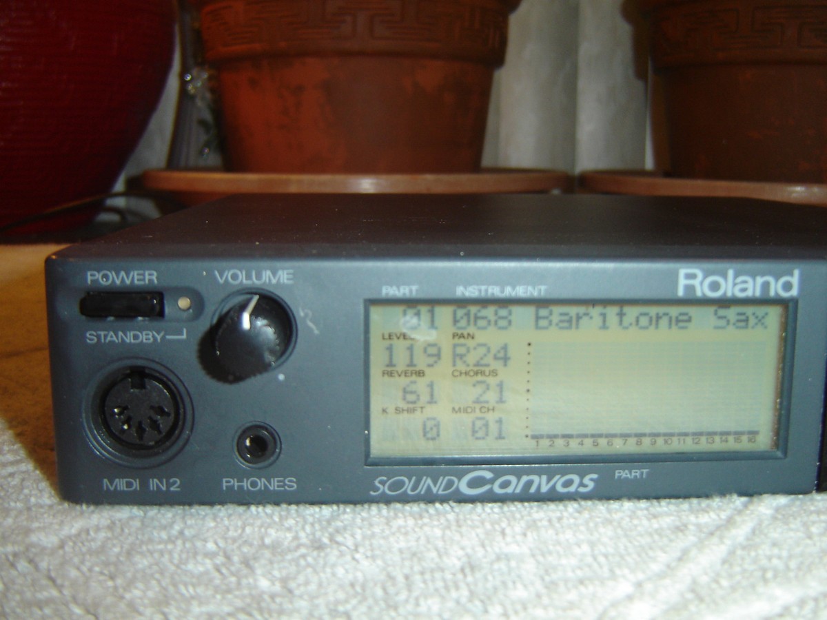 Roland SC-55, Sound Canvas, Midi Sound Generator, Sound Module