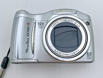 Canon PowerShot SX100 IS PC1256 8 MP 10X Optical Zoom NO BATTERY
