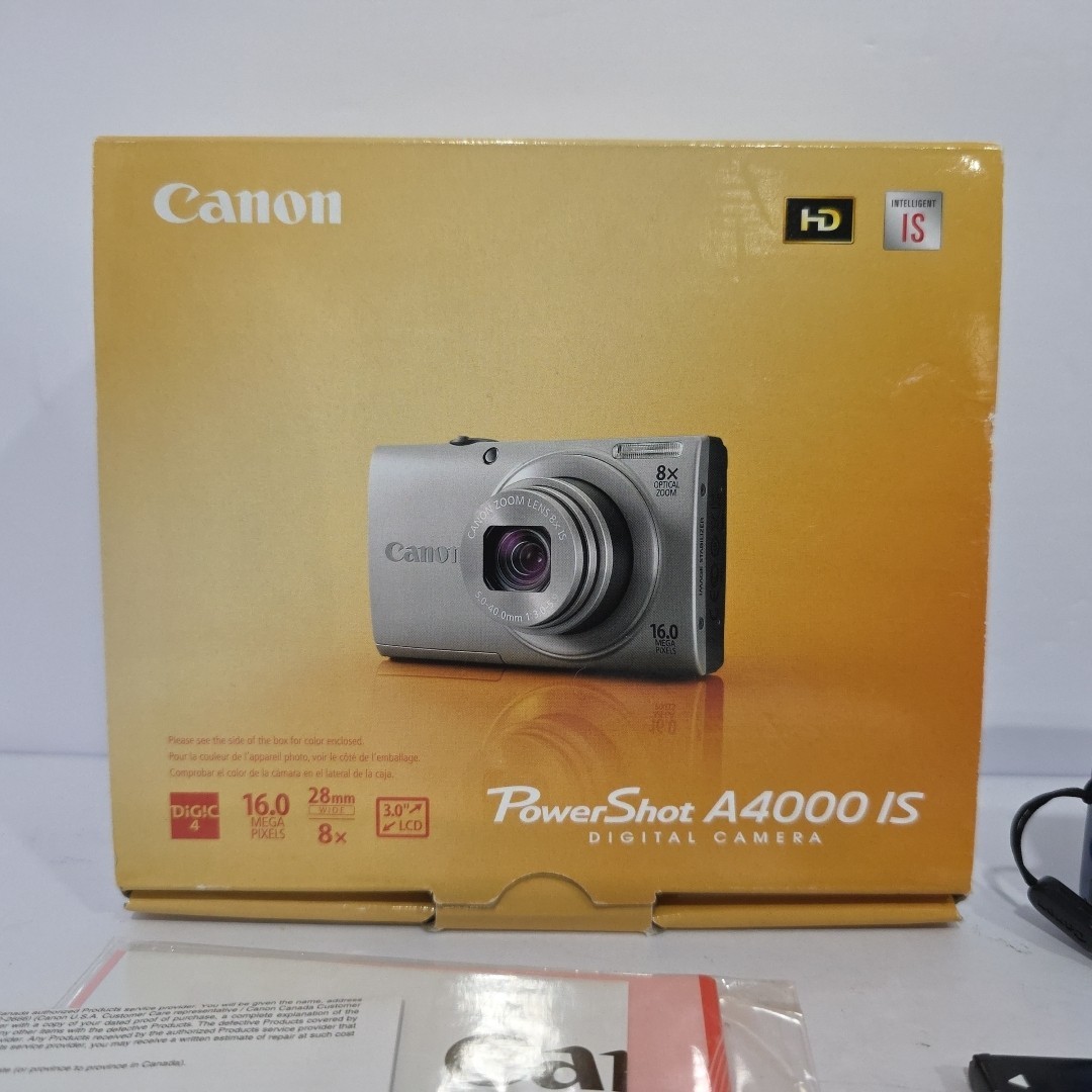 Canon PowerShot A4000 IS 16.0MP Digital Camera - Blue for sale