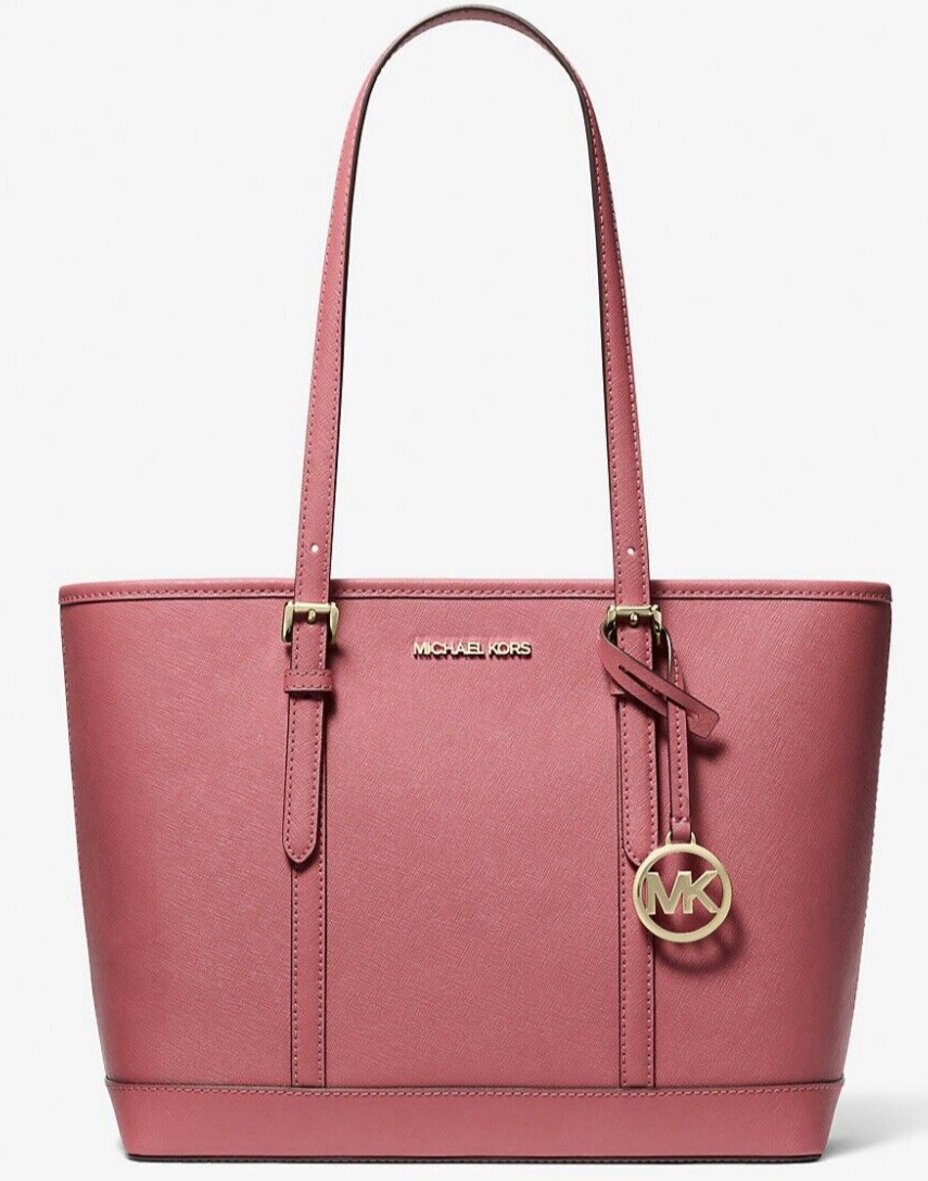 Michael Kors Jet Set Travel Small Saffiano Leather Top Zip Tote