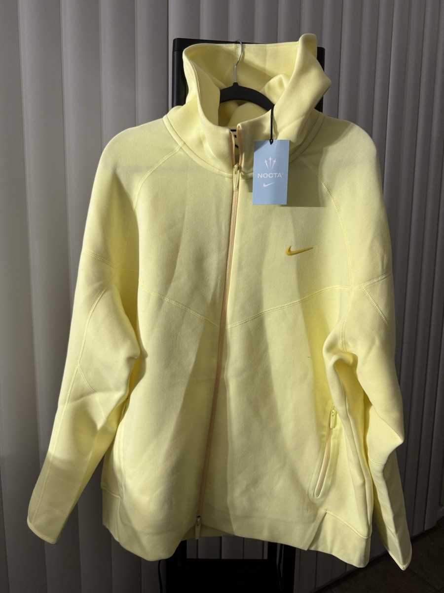 Nike NOCTA Tech Fleece Full-Zip Hoodie Yellow FD8453-821 Men's
