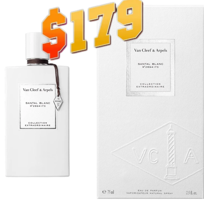 Van Cleef & Arpels SANTAL BLANC EDP SEALED SPRAY 2.5 SHIP FROM