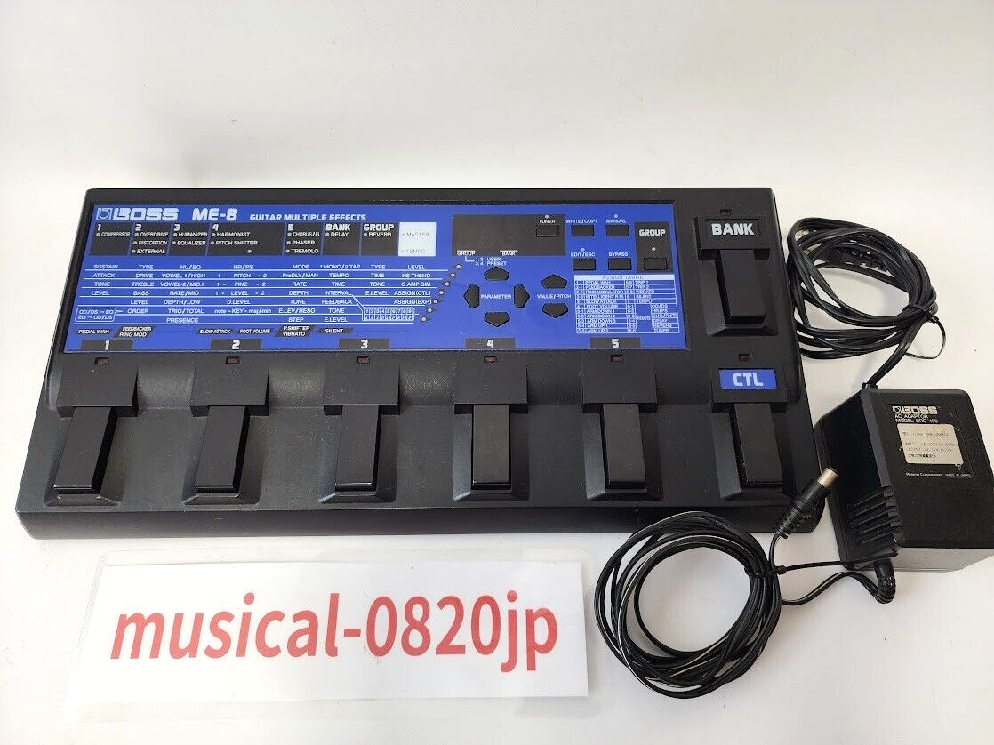 BOSS ME-8 Guitar Multiple Effects Distortion Chorus | eBay