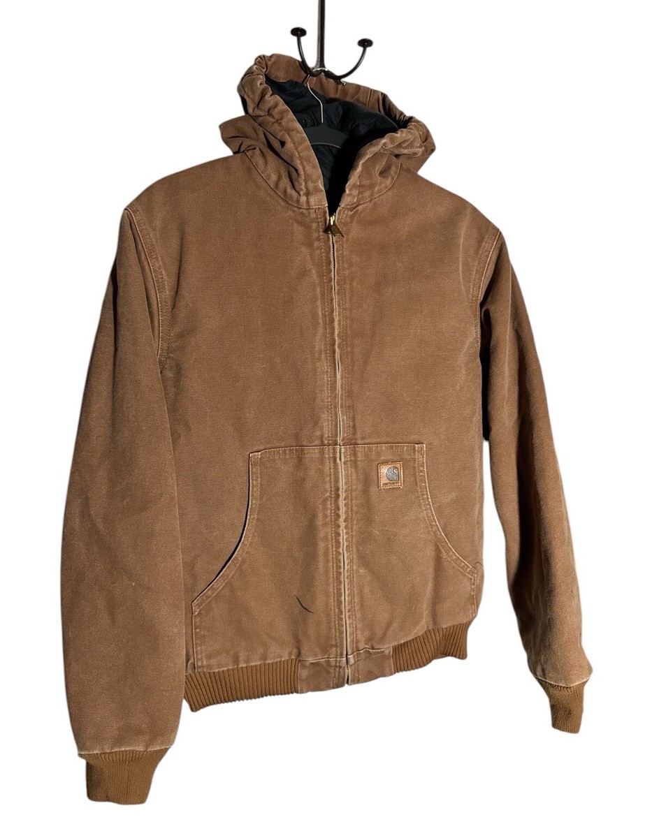Carhartt Sandstone Jacket Quilt Lined Youth XL (14/16) YYJ130 BRN