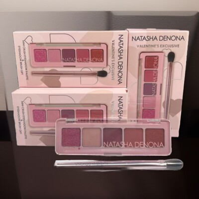 Natasha Denona Mini Crush Eyeshadow Palette Valentines W/ Free