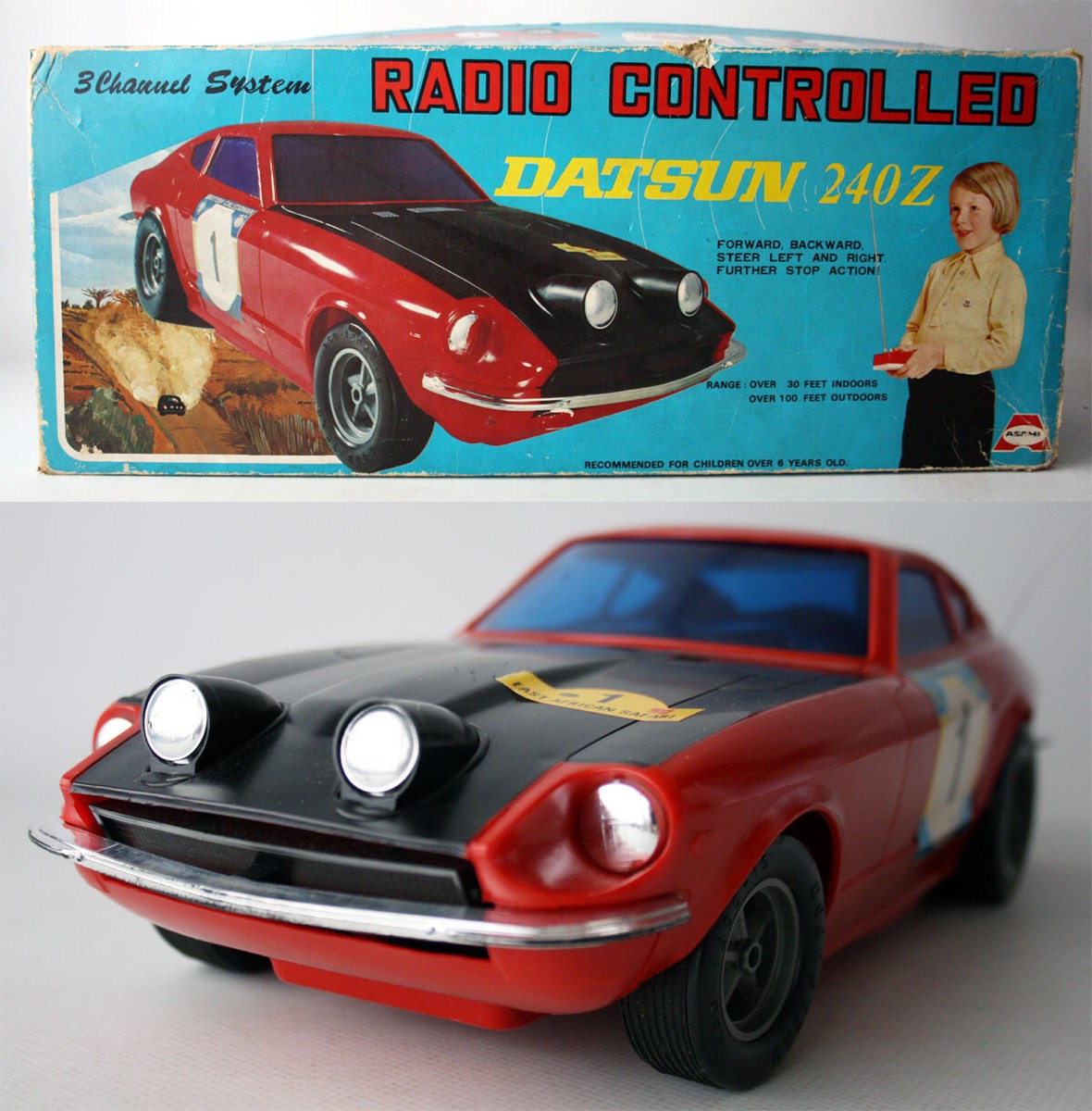 RARE VINTAGE 70'S RADIO CONTROLLED FAIRLADY DATSUN 240Z R/C ASAHI