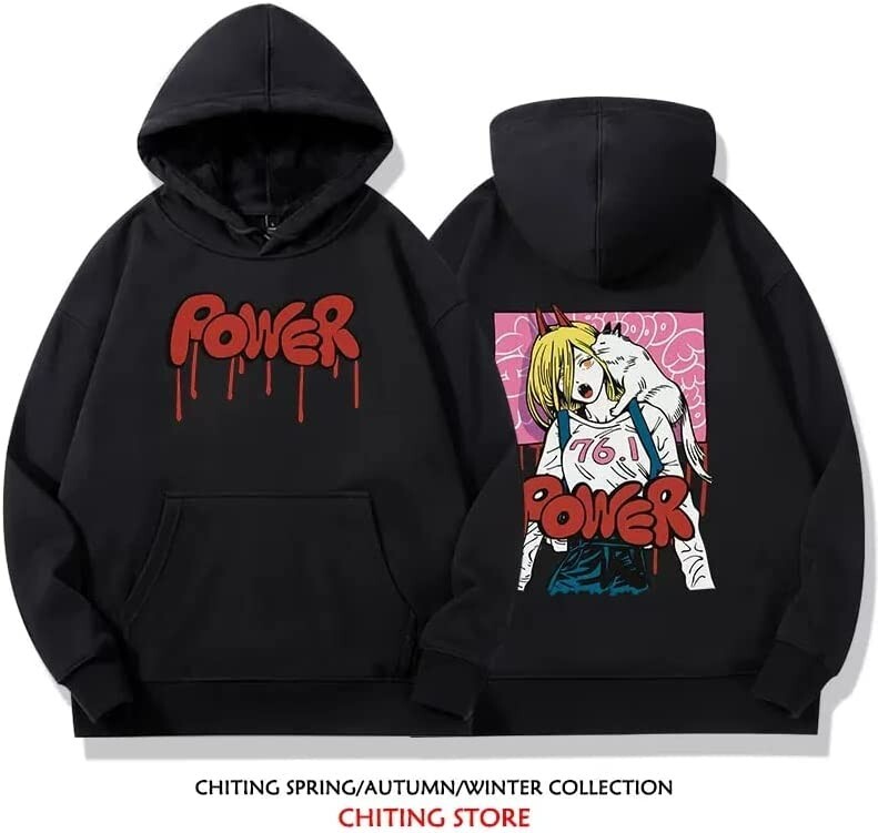 NEW】Chainsaw Man Power Hoodie Black XL Size Last one | eBay