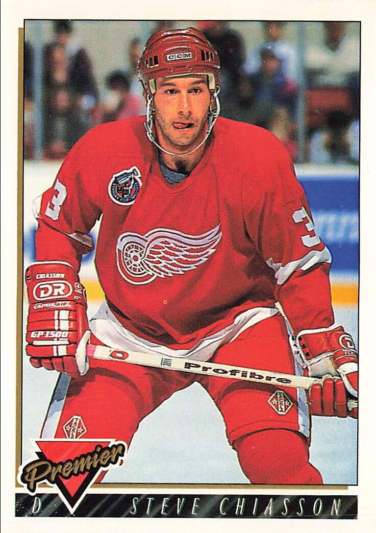 1993 Topps Premier #196 Steve Chiasson Detroit Red Wings | eBay