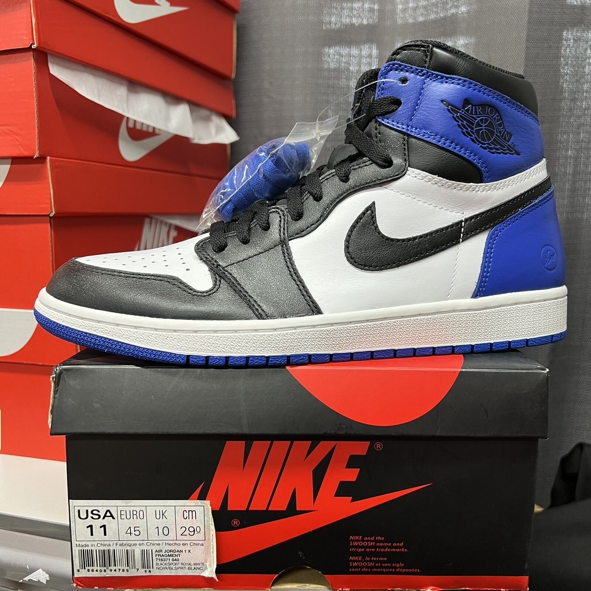 Nike Air Jordan 1 High OG Fragment Design 2014 Size 11 716371-040