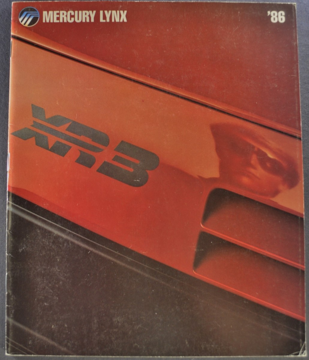 1986 Mercury Lynx Brochure XR3 Hatchback L GS Sedan Wagon Nice