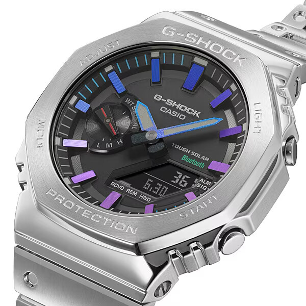 Casio G-Shock GM-B2100PC-1AJF Watch Blue-Purple Metal model with