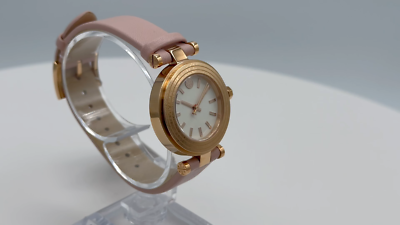 New Authentic Tory Burch Classic T Rose Gold Pink Leather Women's