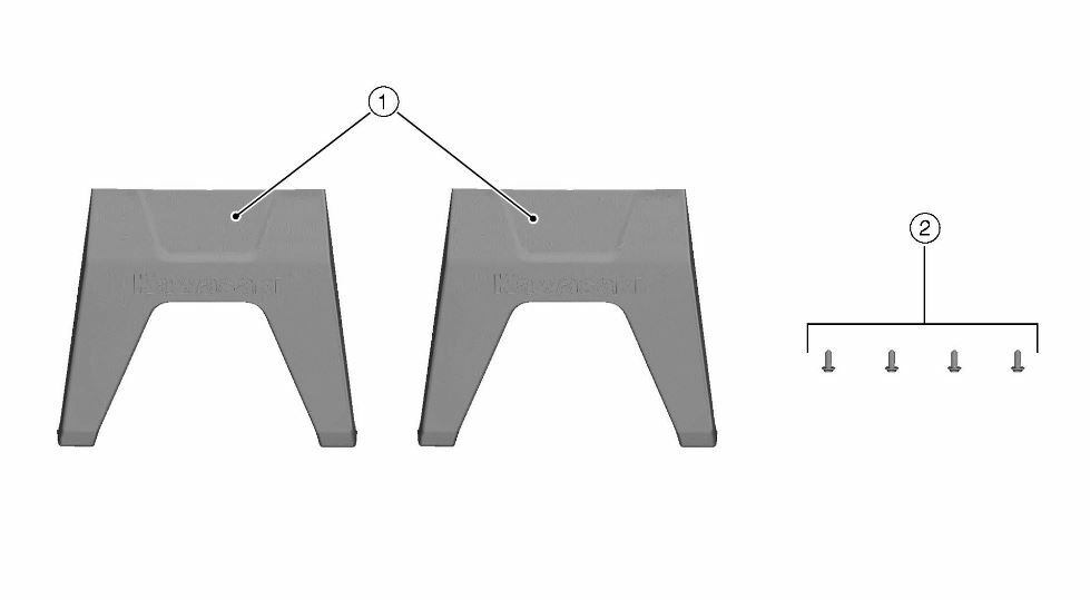 22-25 Genuine Kawasaki KLR 650 21 Liter Side Cases and Color