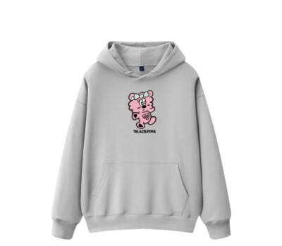 BLACKPINK X VERDY BORN PINK TOUR AMEX GRAY SWEATSHIRT HOODIE