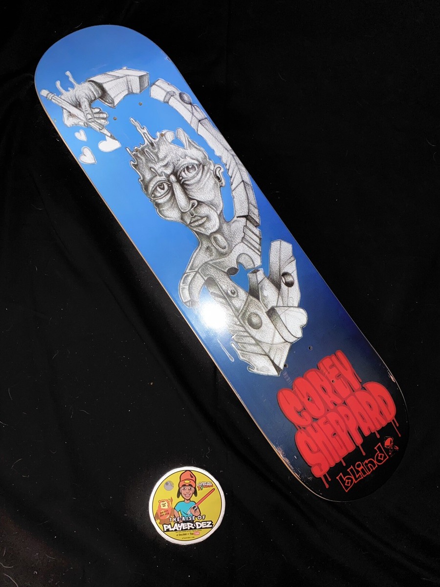 RARE Corey Sheppard Vintage Blind Skateboard Deck Heart Sketch