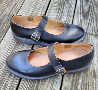 Doc Dr Martens Indica Mary Jane Black Leather EUC 11 43 | eBay