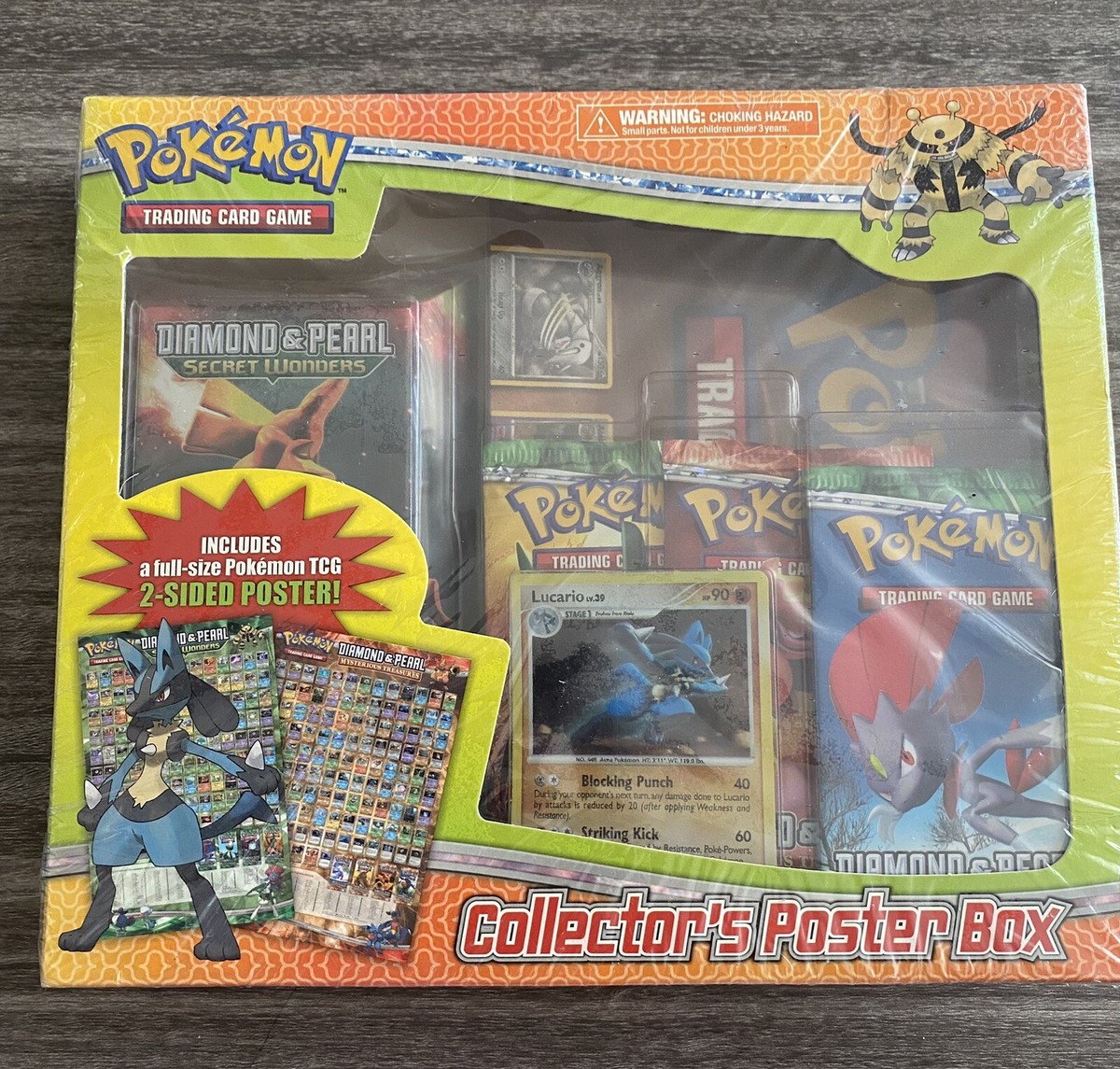SEALED POKÉMON VINTAGE COLLECTORS POSTER BOX ! Diamond And Pearl
