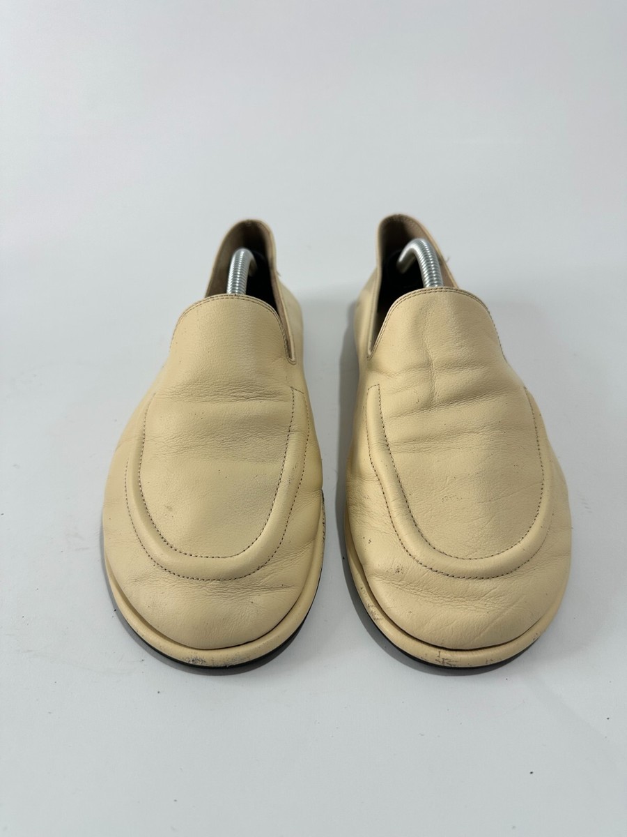The Row Off-White Leather Canal Loafers Size 37 EU/ 7 US / 4 UK | eBay