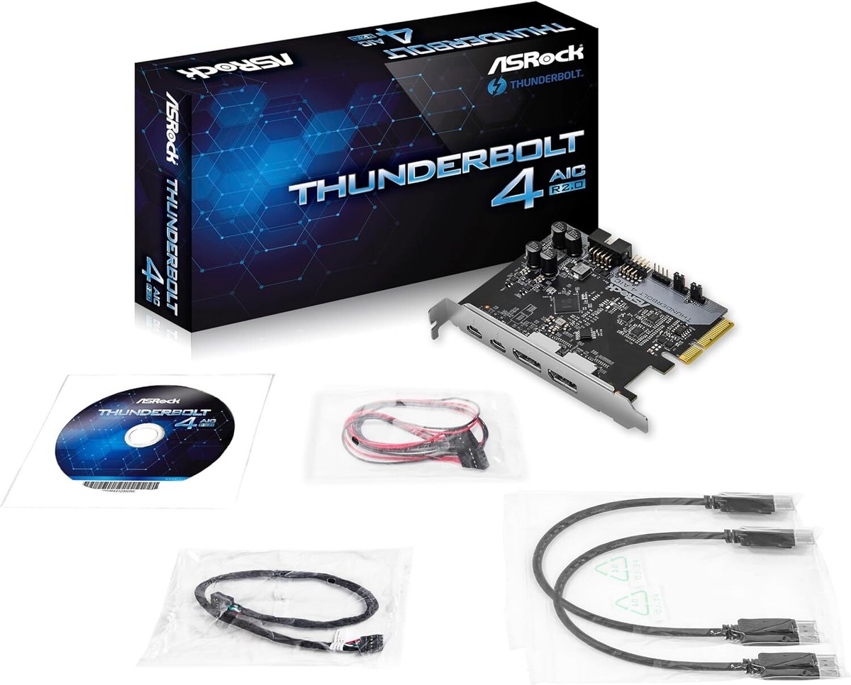ASRock Thunderbolt 4 AIC R2.0 Extension Board Intel PCI Express