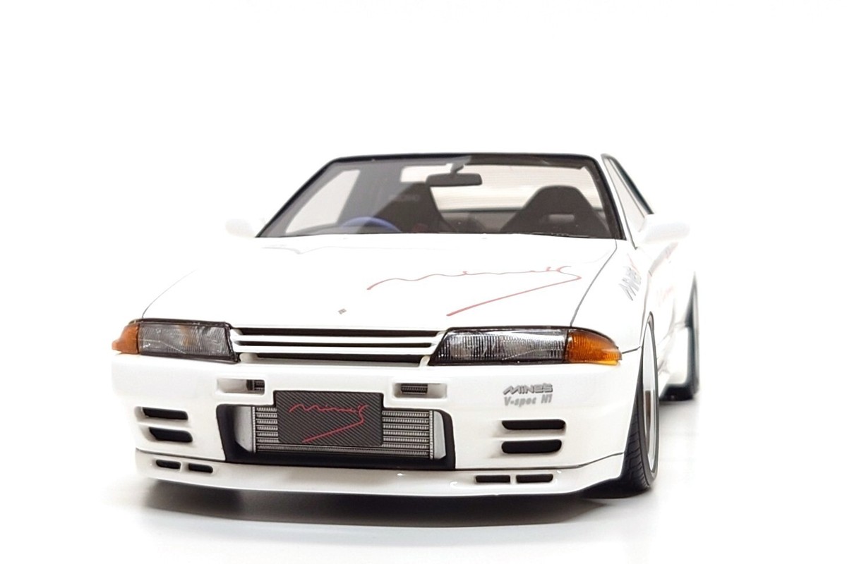 Ignition Model 1:18 Nissan Skyline GT-R (R32) MINE'S in White | eBay