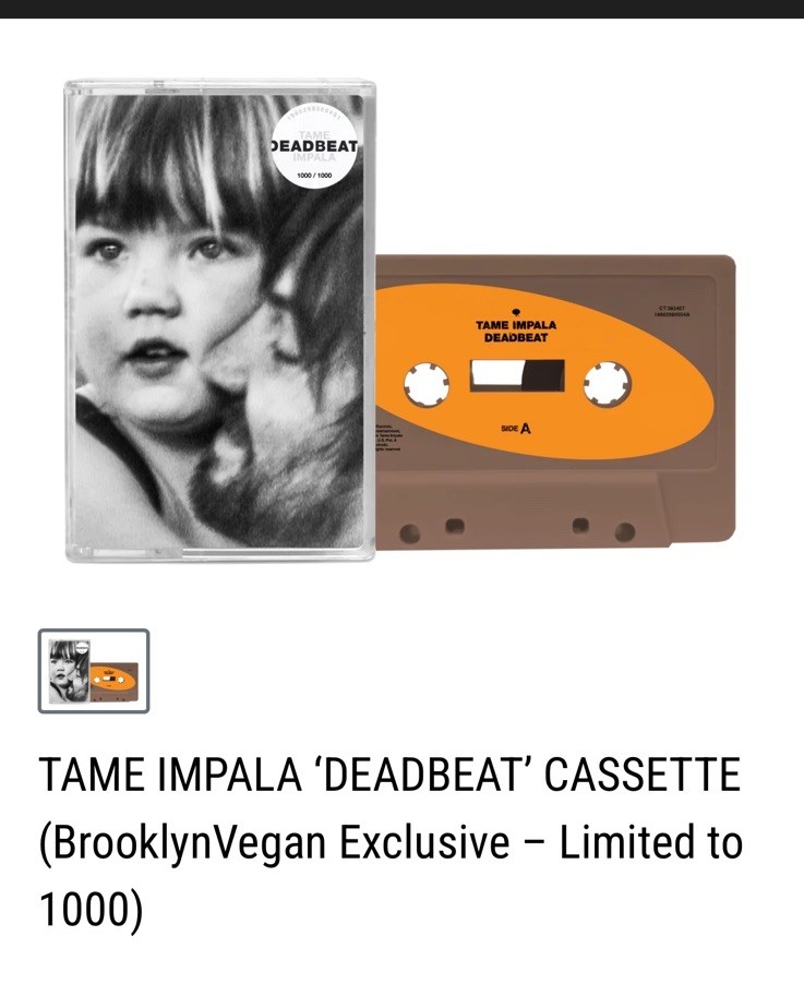 Tame Impala - Deadbeat - Cassette Version - Brooklyn Vegan Edition