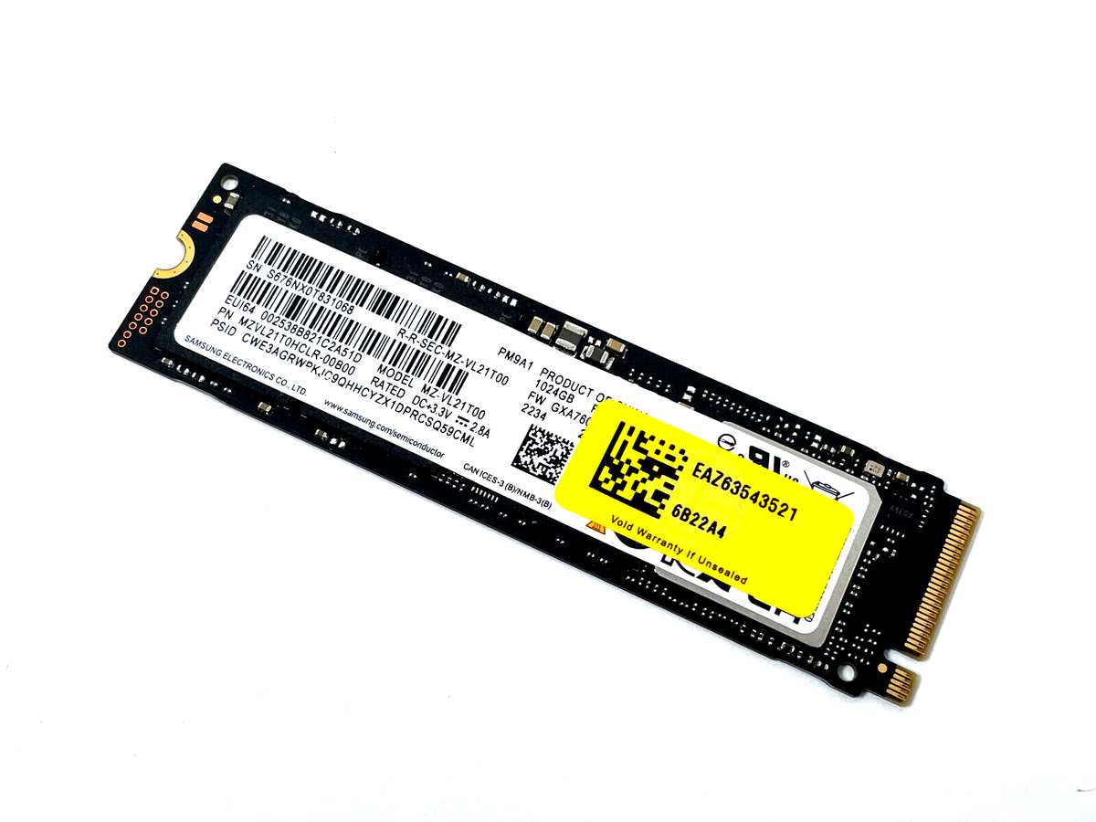 Samsung 1TB PM9A1 PCIe Gen4x4 NVMe M.2 M Key SSD Drive MZ-VL21T00