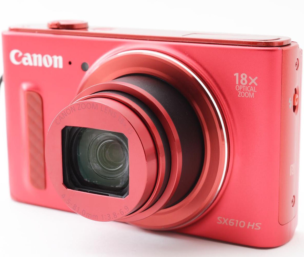 Canon PowerShot SX610 HS SX610HS W. 18x Zoom Lens Wine Red Made In