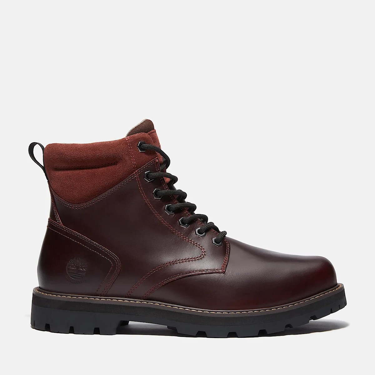 Timberland Men's Britton Road Waterproof Premium Boot Burgundy | eBay