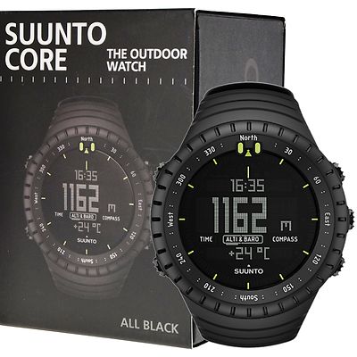 Suunto Core All Black Outdoor Watch with Altimeter Barometer