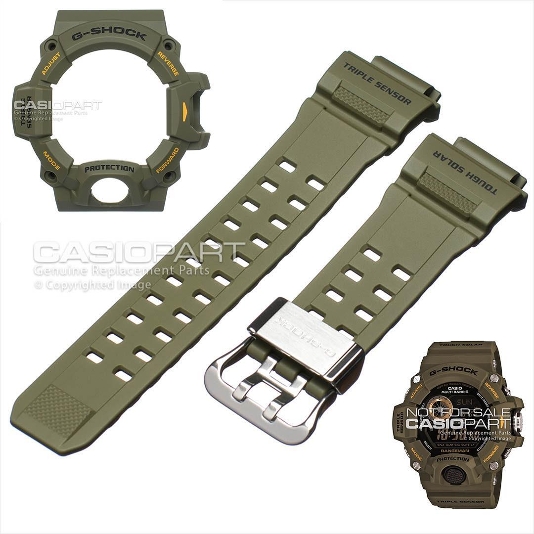 Genuine CASIO G-SHOCK Band & Bezel GW-9400 GW9400-3 Original Green