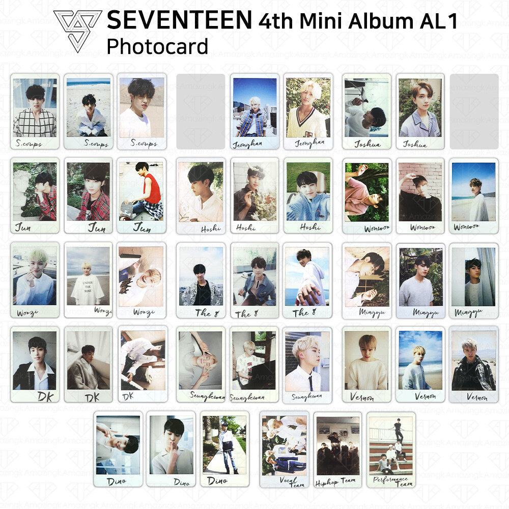 SEVENTEEN 4th Mini Album Al1 Official Photocard Jeonghan Mingyu