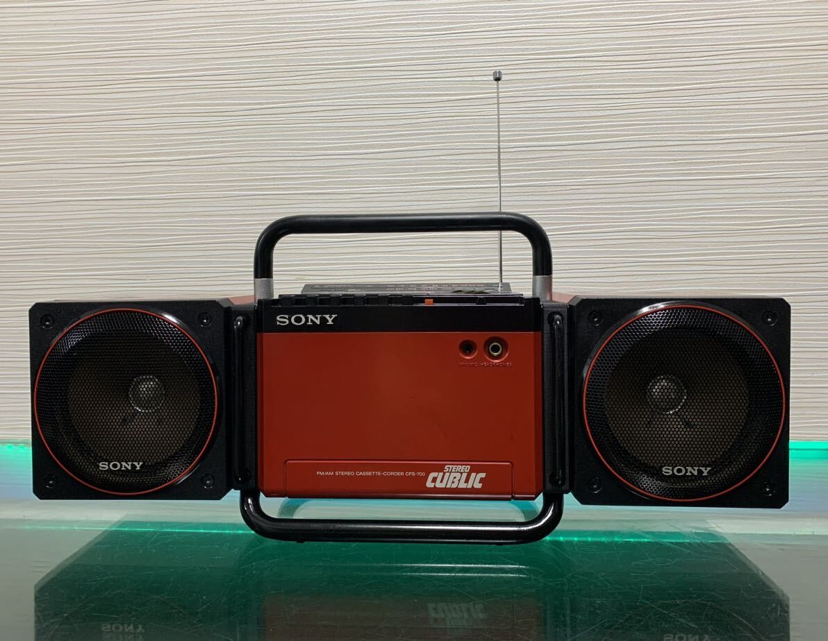 Sony Stereo Cube CFS-700 Radio Cassette Player Boombox from japan