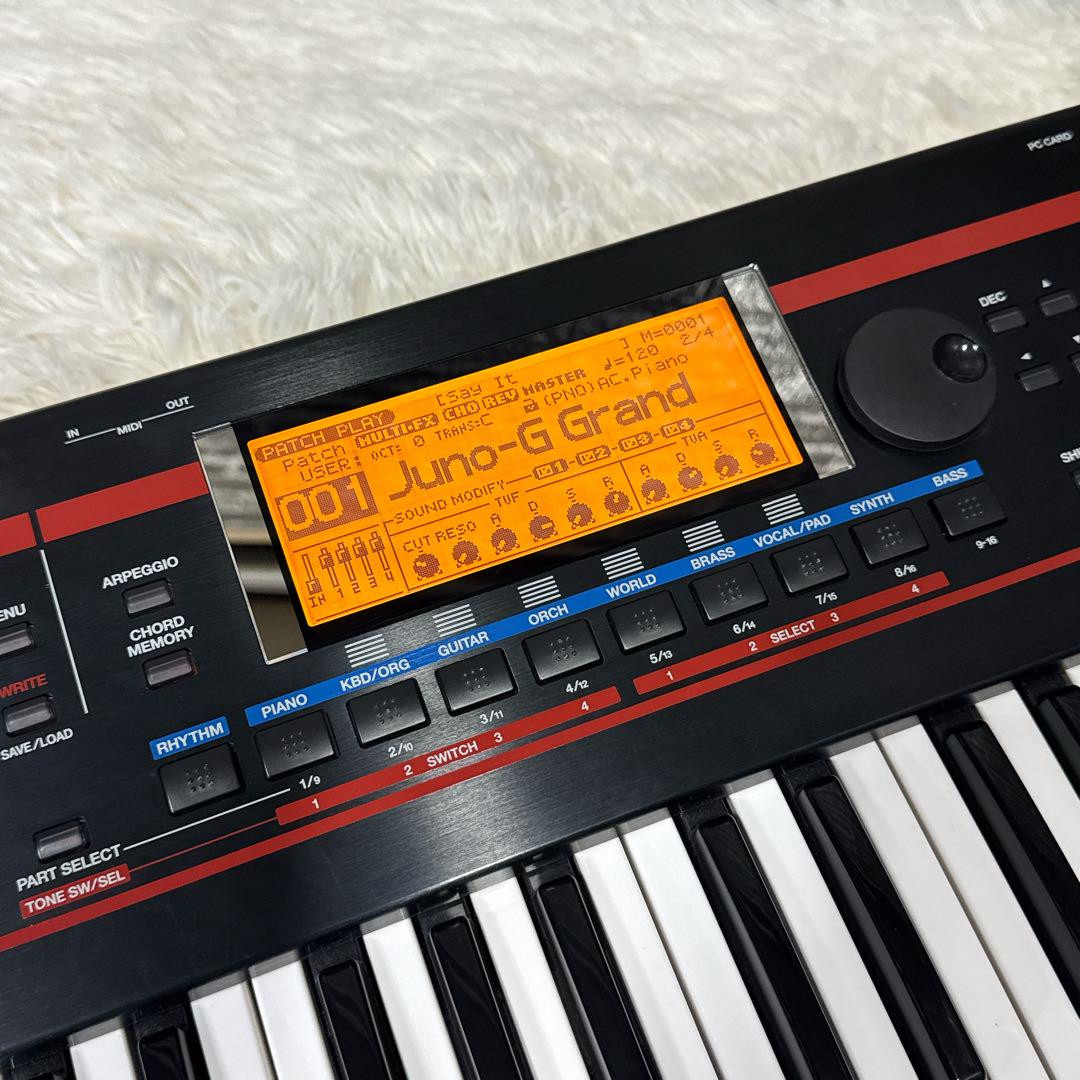 Roland JUNO-G Synthesizer Keyboard with New Adapter | eBay