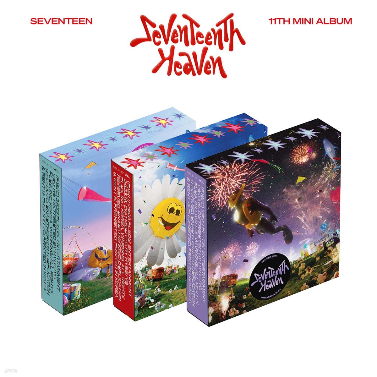 SEVENTEEN 11th Mini Album SEVENTEENTH HEAVEN 3Ver SET CD+Book+Card