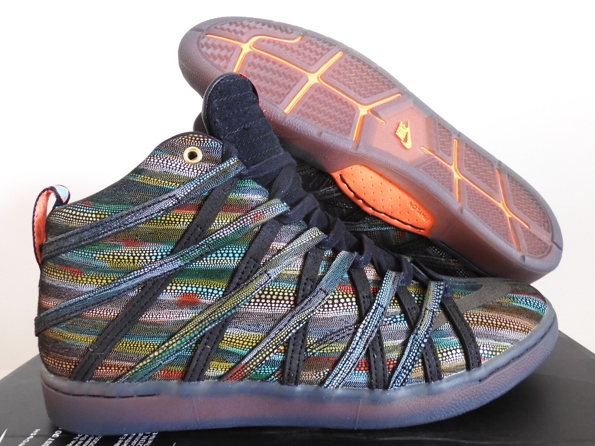 NIKE KD VII KD 7 NSW LIFESTYLE PREMIUM QS BLACK MULTI COLOR SZ 10
