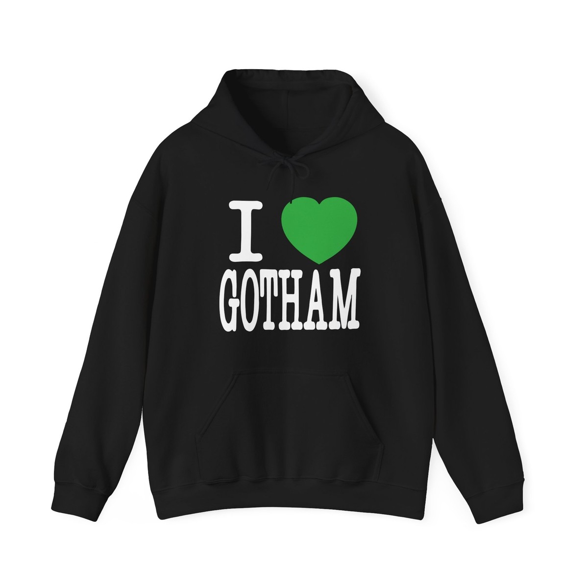 Number Nine - I Love Gotham - (N)ine Green Heart Pullover Hoodies