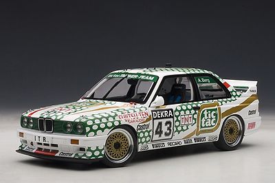 AUTOART BMW M3 DTM 1991 TIC TAC BERG #43 1:18 *Back in Stock*Nice