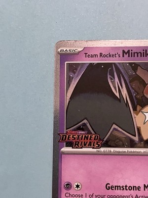 Team Rocket's Mimikyu (Prerelease) 087/182 Sv10: Destined Rivals