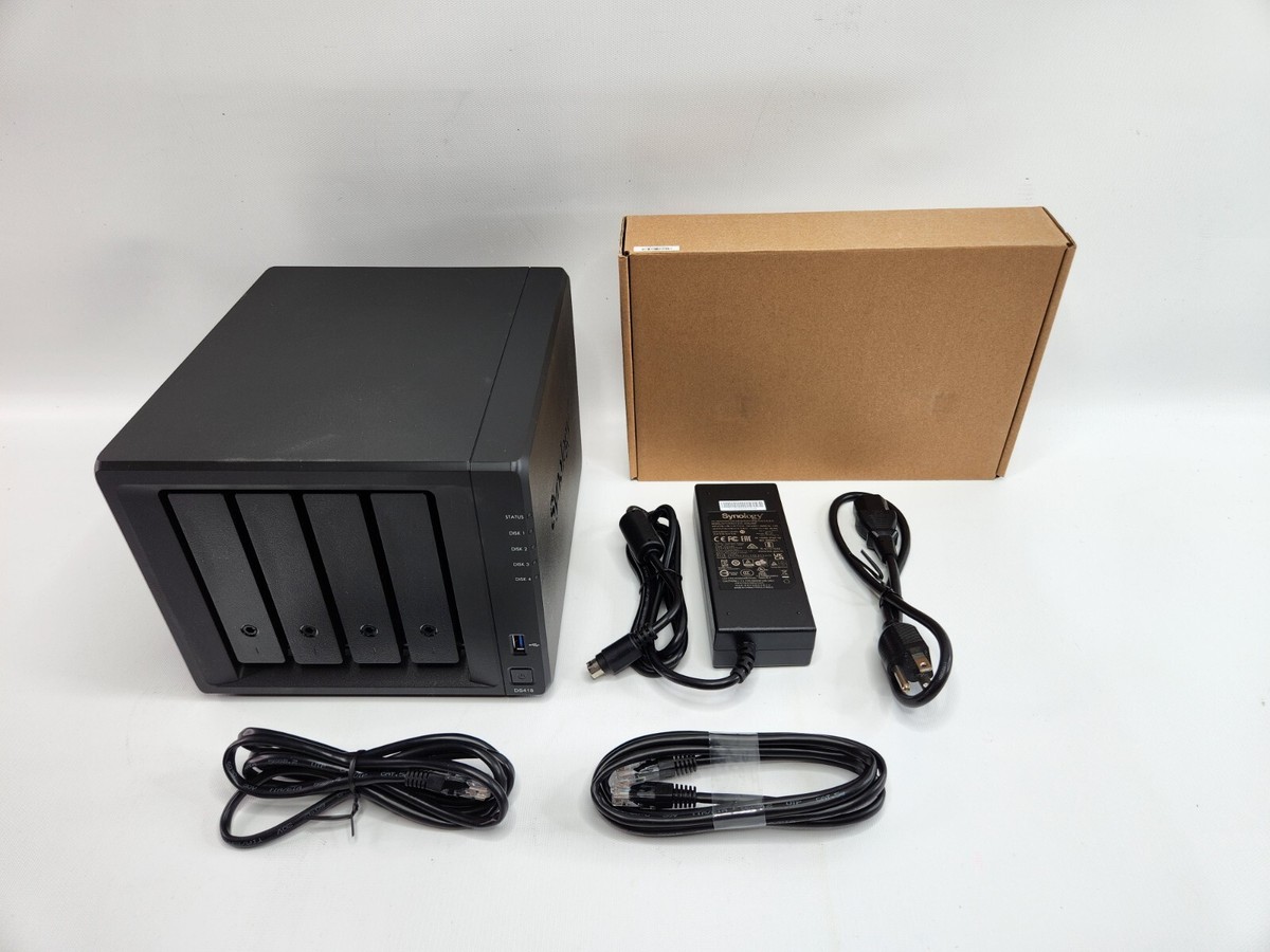 Synology DS418 - 4 bay NAS DiskStation - Black - Network Attached