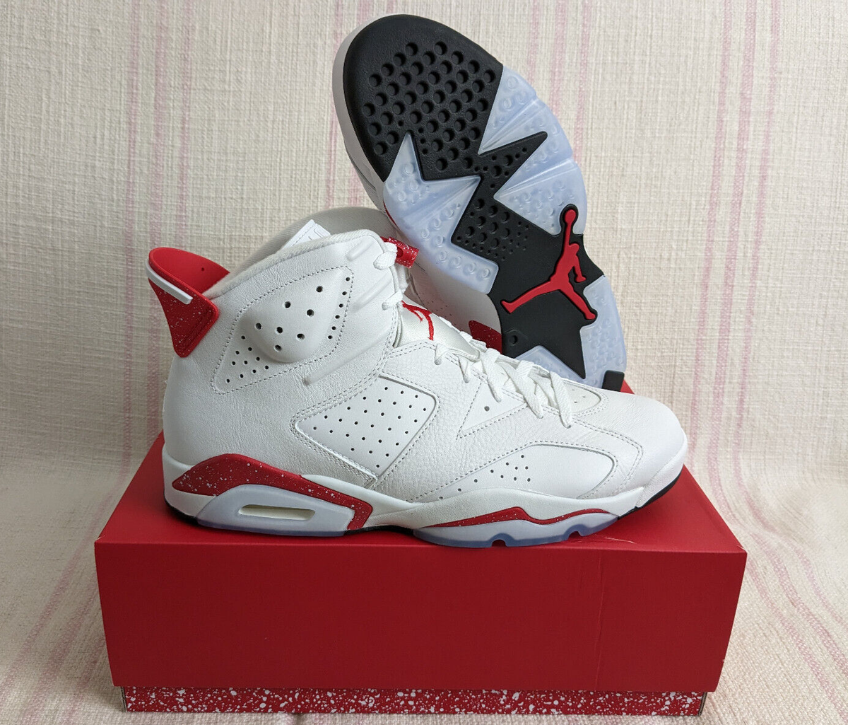 Air Jordan 6 Retro White Red Oreo Black AJ6 AJVI CT8529 162 Men's