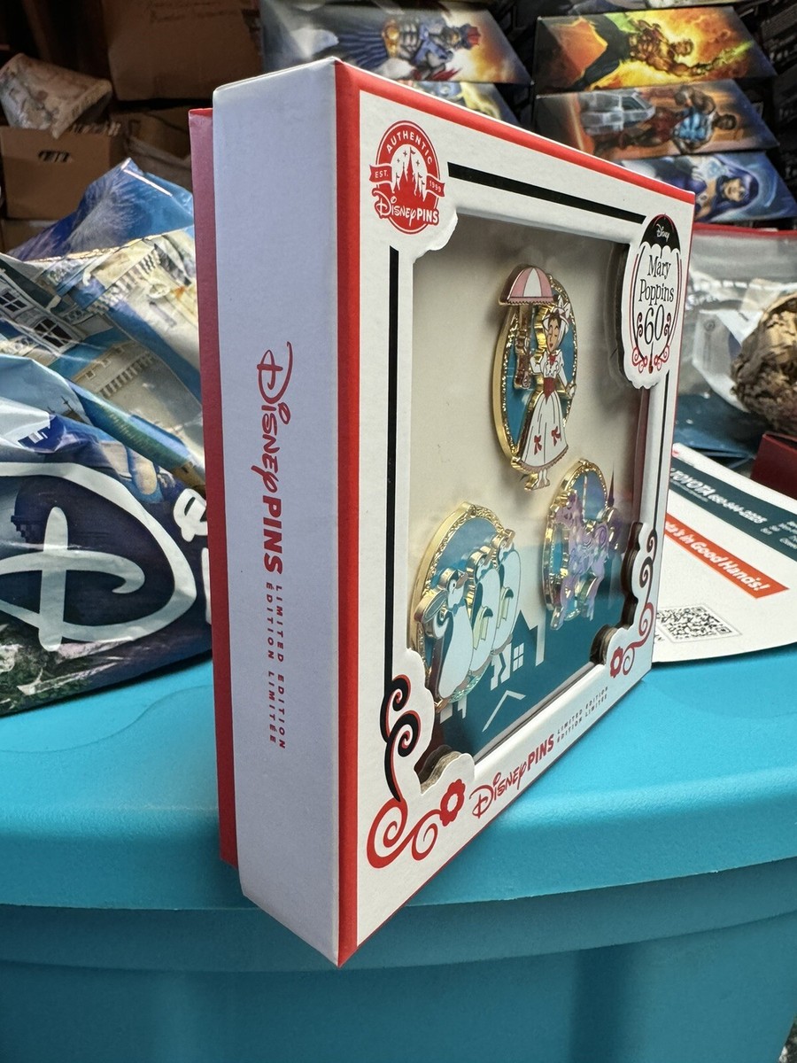 Disney D23 Expo 2024 Mary Poppins 60th Anniversary Pin Set LE 4000