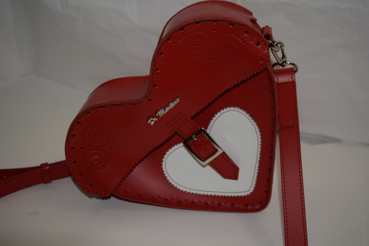 DR.MARTENS VALENTINE'S LIMITED HEART SHAPED LEATHER RED BAG | eBay