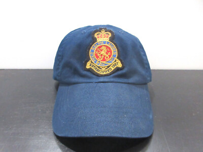 VINTAGE Ralph Lauren Polo Hat Cap Strap Back Blue Crest Logo