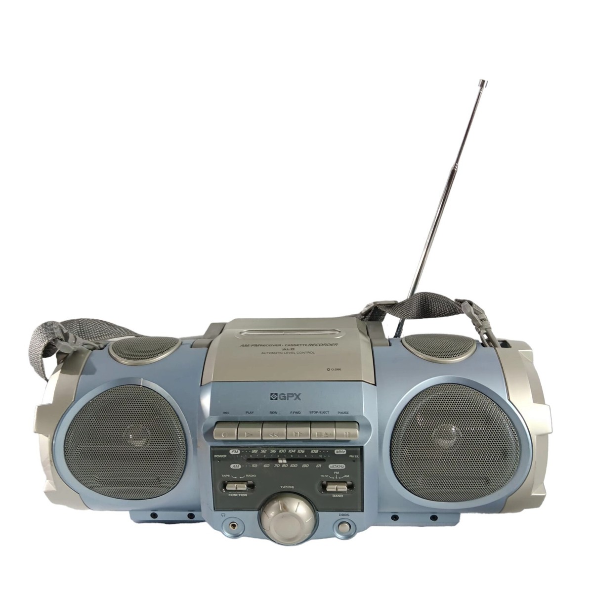 GPX C848SM Portable Am/FM Boombox w/ Cassette Player Bass Boost