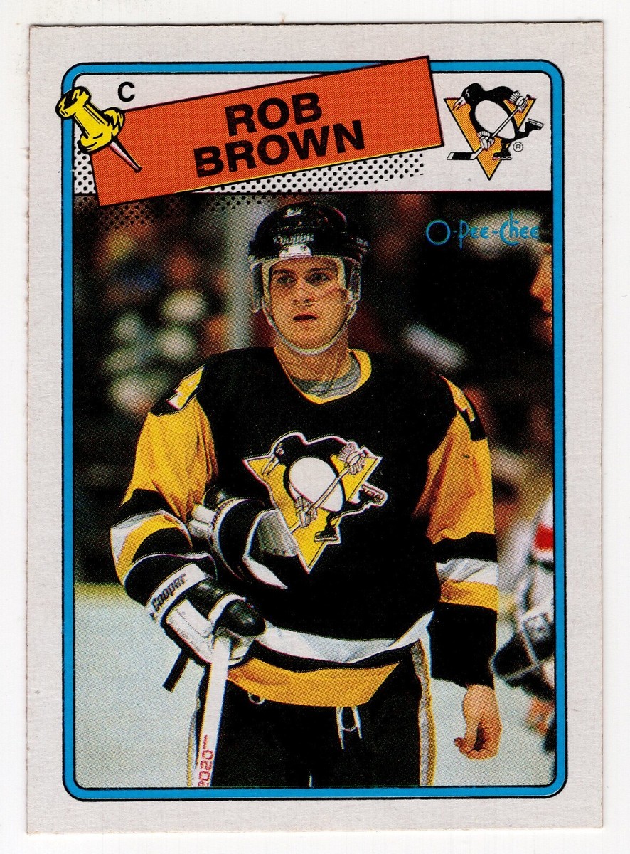 1988/89 ROB BROWN PITTSBURGH PENGUINS OPC NHL HOCKEY CARD #109 | eBay