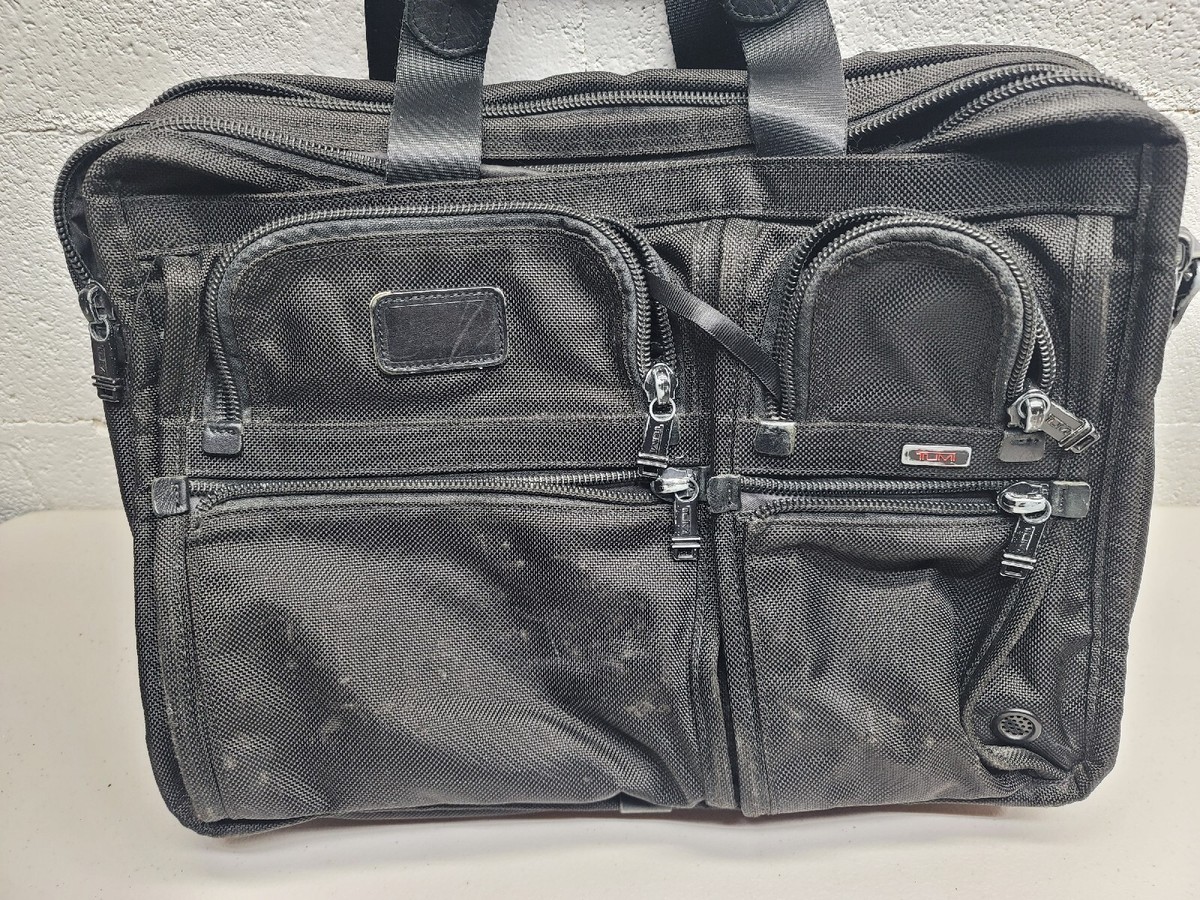 TUMI Alpha Large Expandable 26160DH Men's Briefcase Black